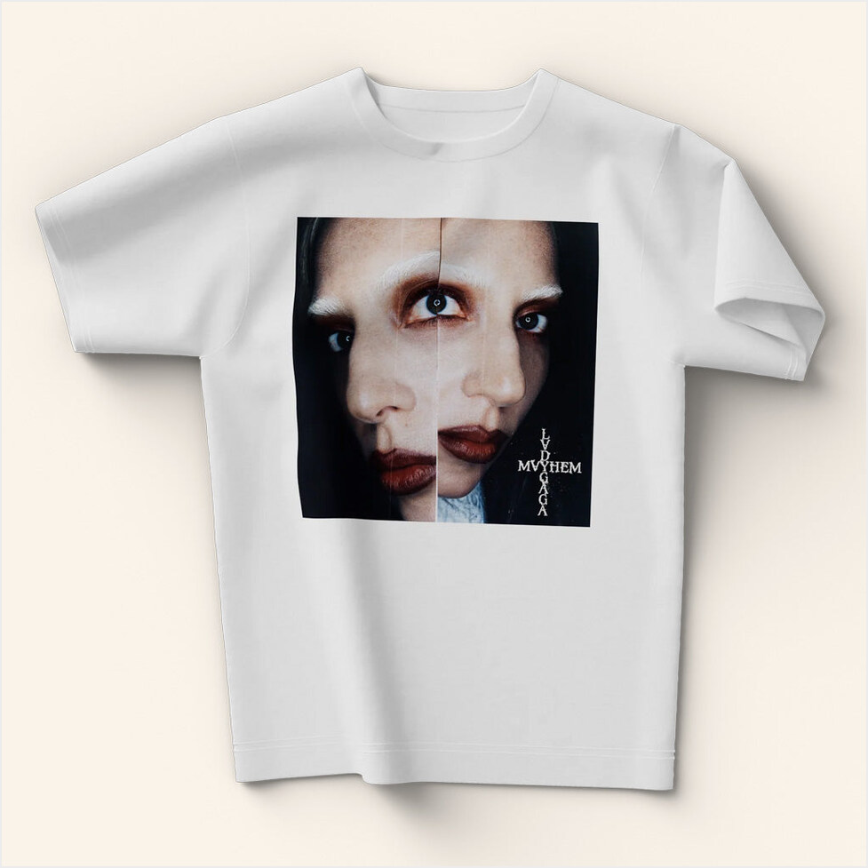 Lady Gaga Mayhem Tour Merch 2025 Concert Shirt Mirrored Photo T-Shirt Gifts For Daughter-1