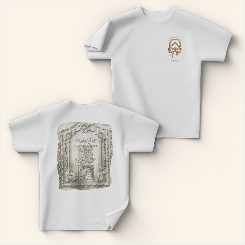 Lady Gaga Mayhem Tour Merch 2025 Concert Shirt Relief T-Shirt Best Birthday Gifts For Friends-1