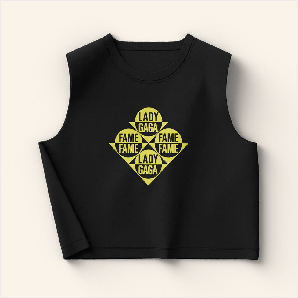 Lady Gaga Mayhem Tour Merch 2025 Concert The Fame Black Cropped Tank Best Gifts For Her-1