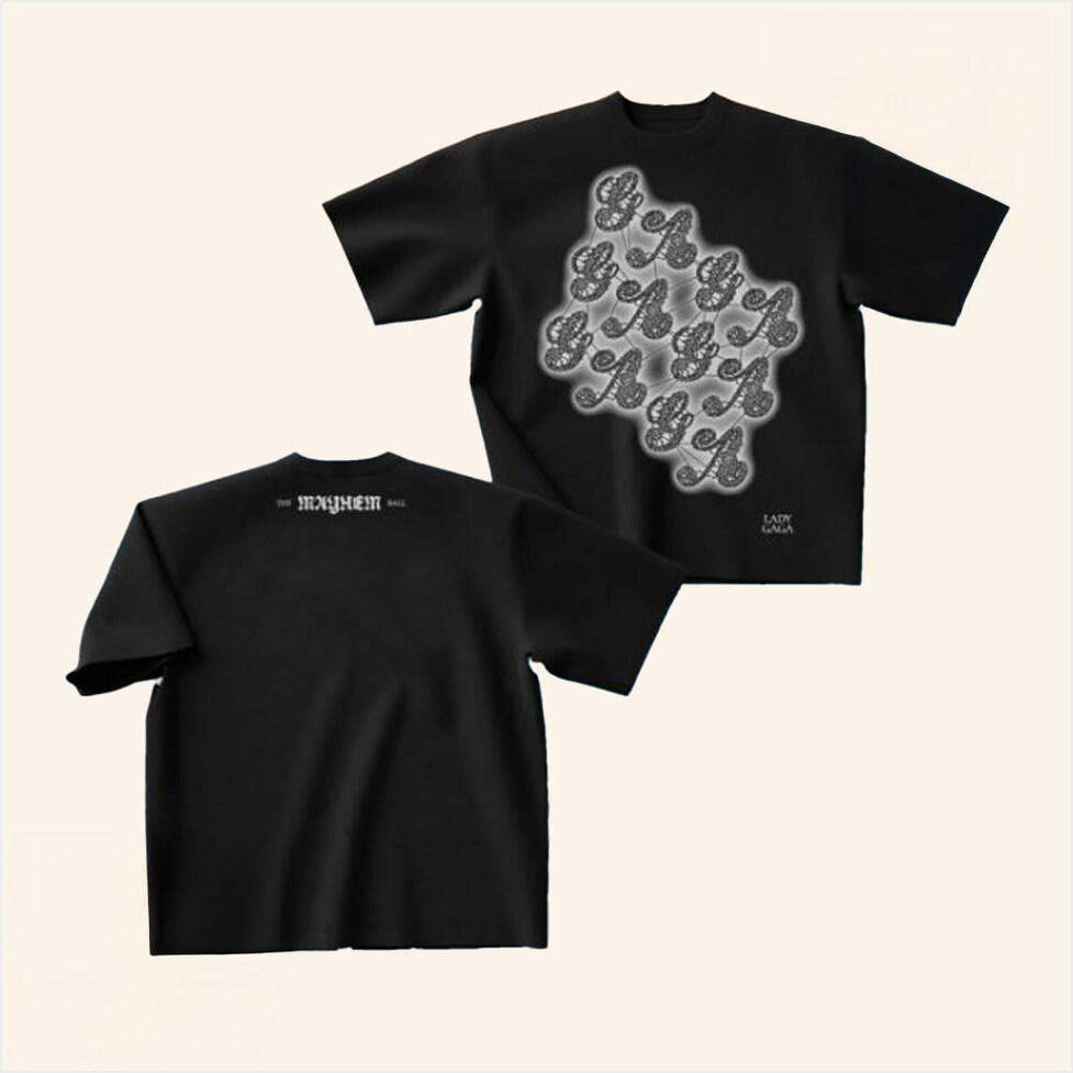 Lady Gaga Merch Lace Gaga Shirt Black Best Birthday Gifts For Boyfriend Gifts For Friends-1