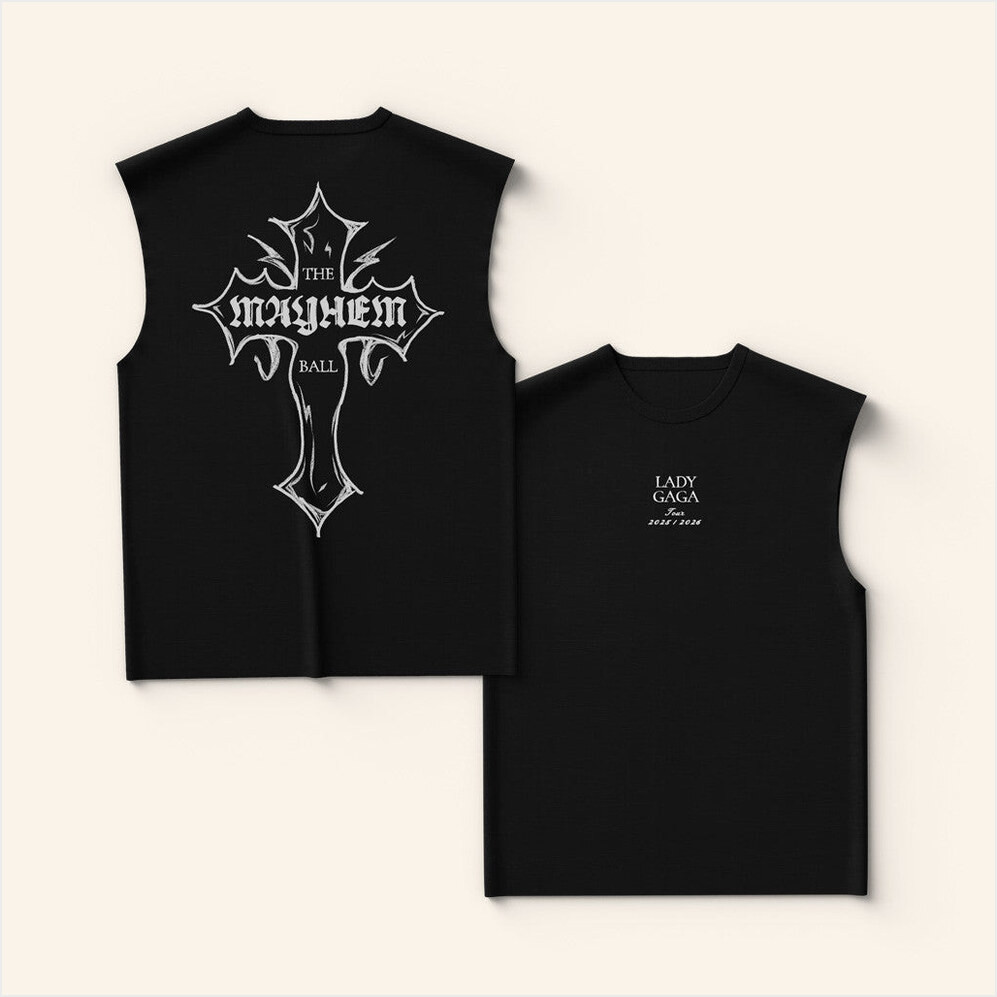 Lady Gaga Merch Mayhem Cross Tank Best Birthday Gifts For Him Gifts For Friends Christmas Presents Ideas-1