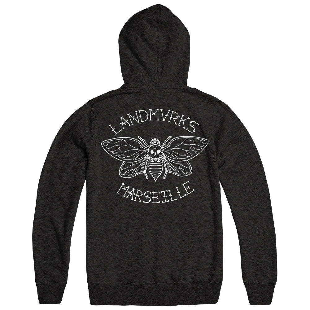 Landmvrks Merch Cicada - Embroidered Hoodie Landmvrks Hoodie Father'S Day Gifts For Metal Music Lovers-1