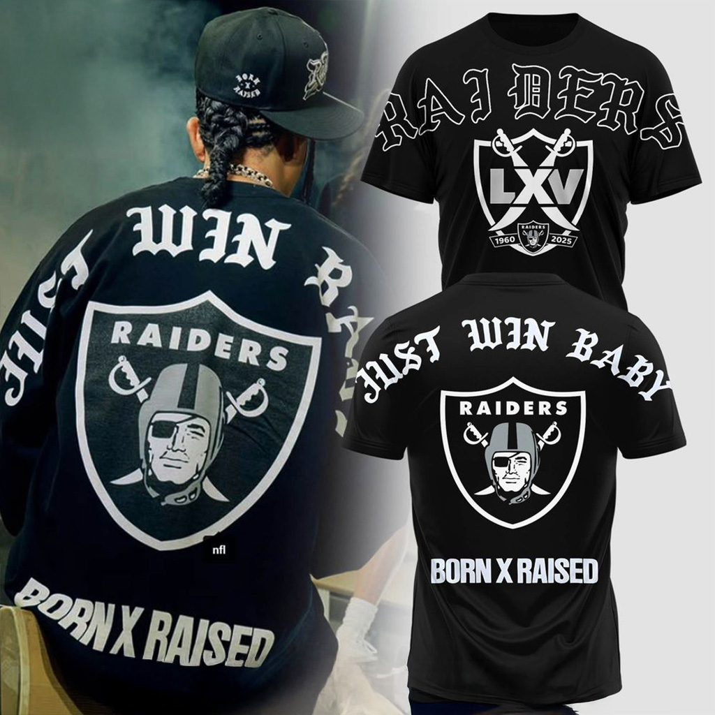 Las Vegas Raiders Born x Raised 2025 Kickoff T-Shirt Raiders Merch Gift For Men-1 Las Vegas Raiders Born x Raised 2025 Kickoff T-Shirt Raiders Merch Gift For Men-1