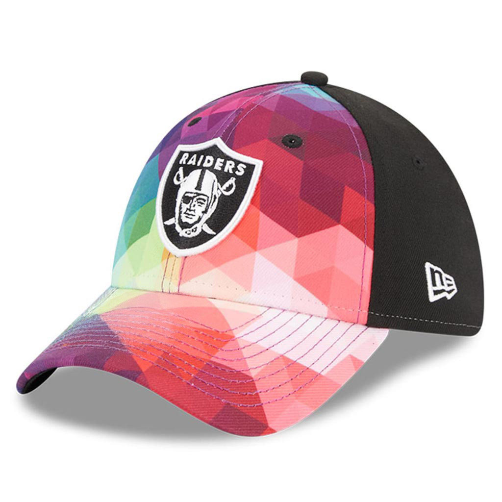 Las Vegas Raiders Crucial Catch NFL Embroidered Hat 2025 Rainbow Raiders Merch Him Gifts-1