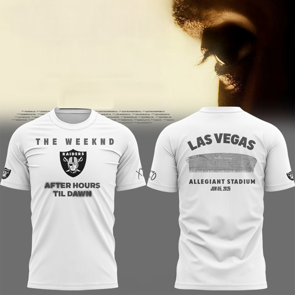 Las Vegas Raiders x The Weeknd After Hours Til Dawn Tour 2025 Shirt Football Fan Gift Ideas-1 Las Vegas Raiders x The Weeknd After Hours Til Dawn Tour 2025 Shirt Football Fan Gift Ideas-1