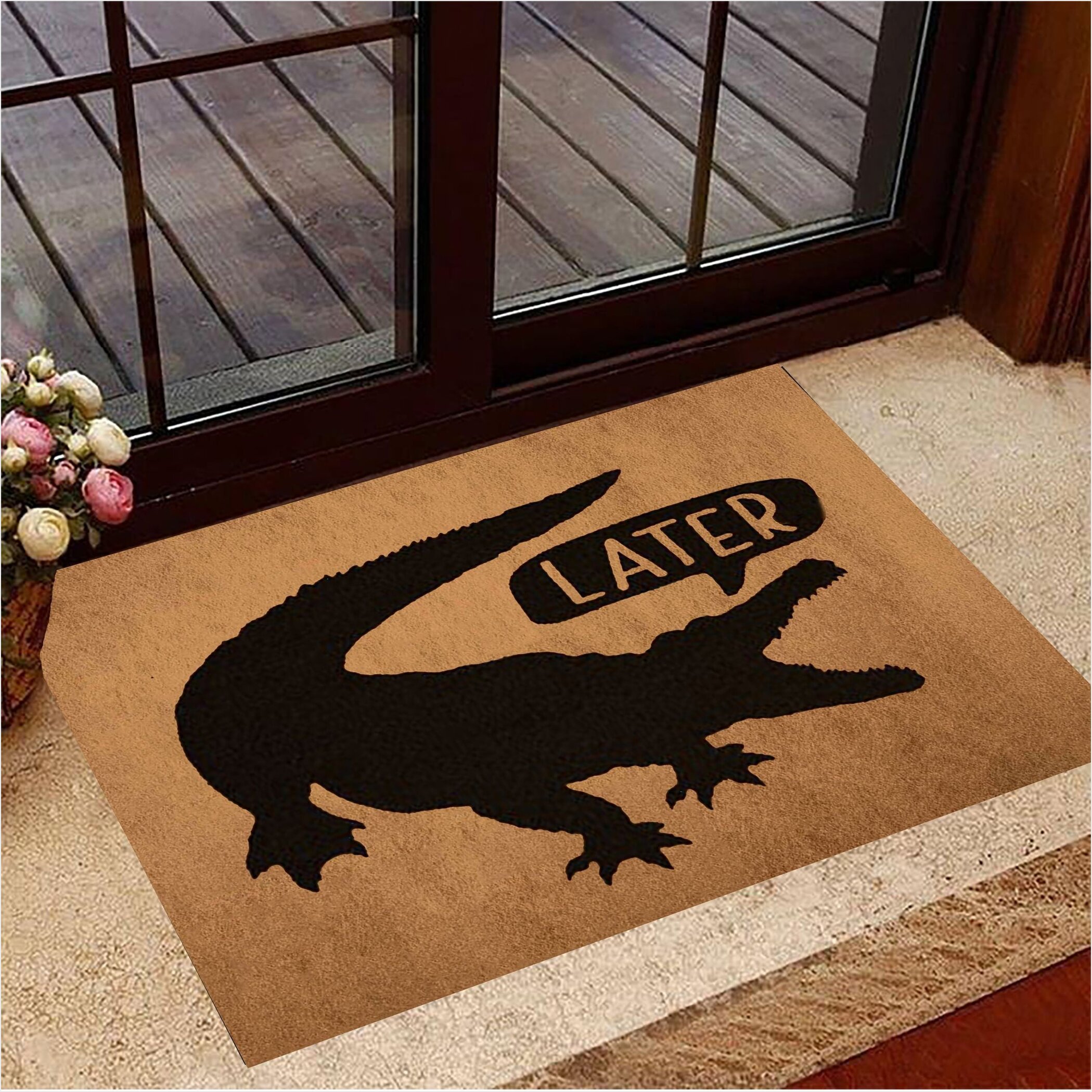 Later Alligator Doormat Funny Doormat Sayings Housewarming Gift Ideas Gifts For Friends-1