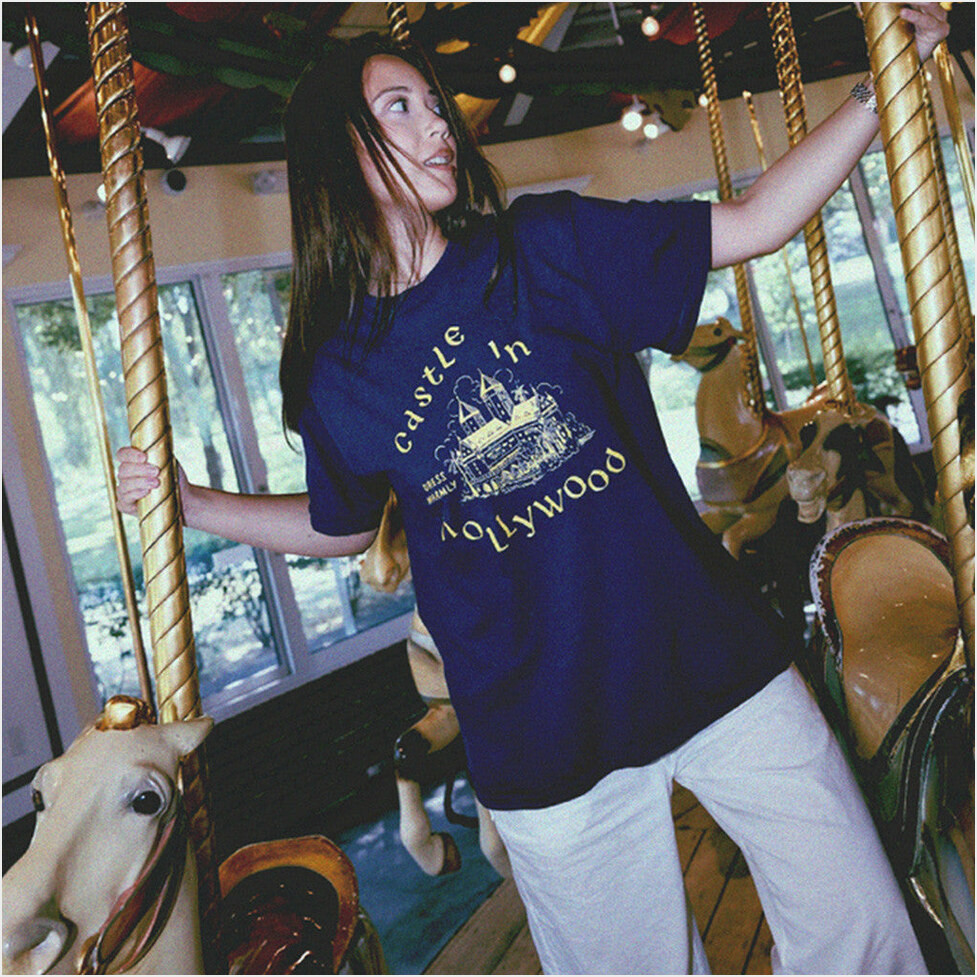 Laufey Merch Castle In Hollywood T-Shirt Gifts For Best Friends Birthday Gifts For Sister-1