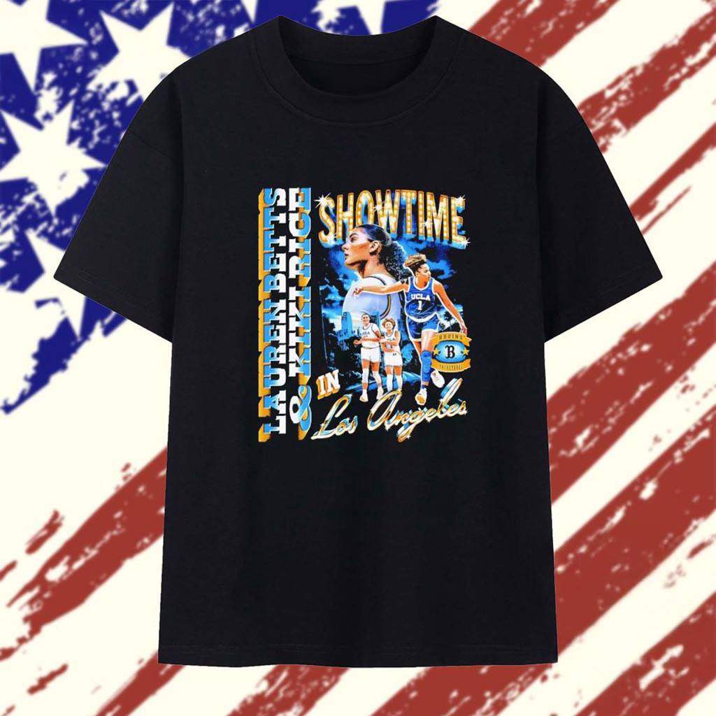 Lauren Betts X Kiki Rice Showtime UCLA Bruins T-Shirt Basketball Enthusiast Gifts-1