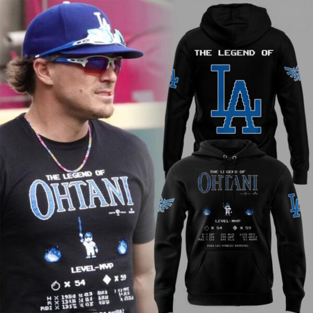 Legend Of Ohtani MVP Quest LA Dodgers Hoodie Good Fathers Day Gifts-1
