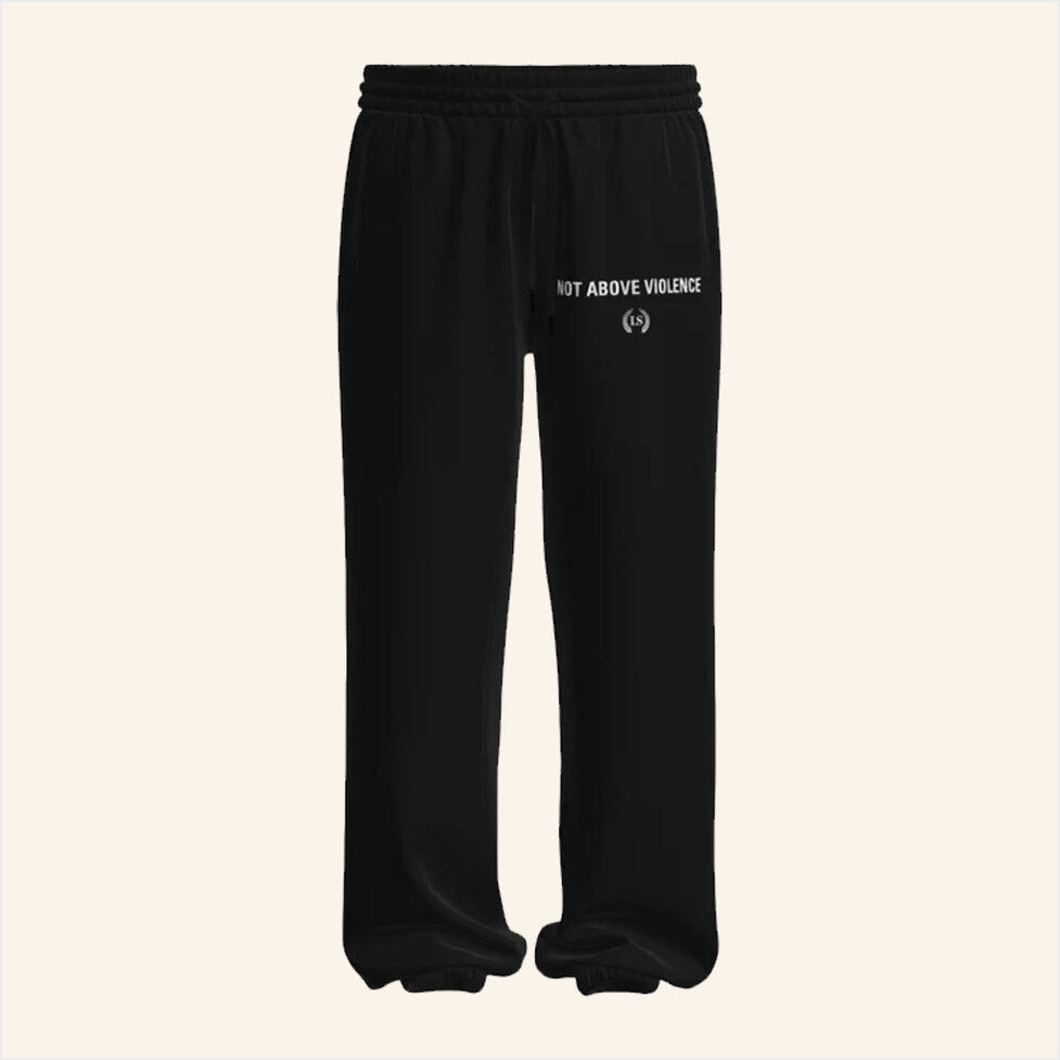 Leo Skepi Merch Not Above Violence Sweatpants Birthday Gift Ideas For Friends Gifts For Friends-1