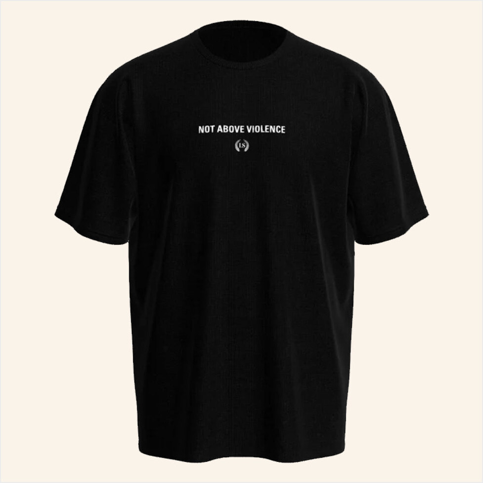 Leo Skepi Merch Not Above Violence T-Shirt Birthday Gift Ideas For Him Gifts For Besties-1