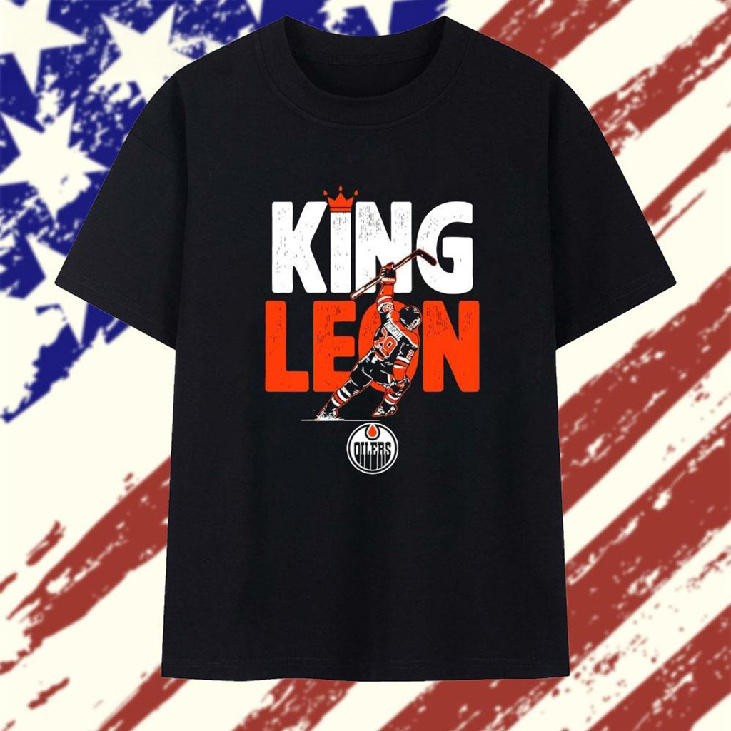 Leon Draisaitl Edmonton Oilers King Leon Shirt-1