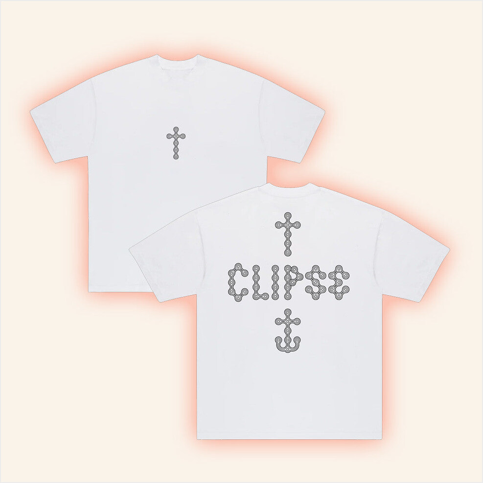 Let God Sort Em Out Merch Josh Sperling X Clipse Cross T-Shirt White Fans Gifts Gifts For Fans-1