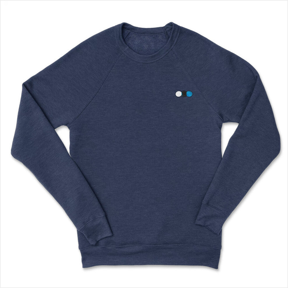 Letterboxd Merch Dots Logo Embroidered Navy Sweatshirt Gifts For Friends Birthday Gifts For Her-1