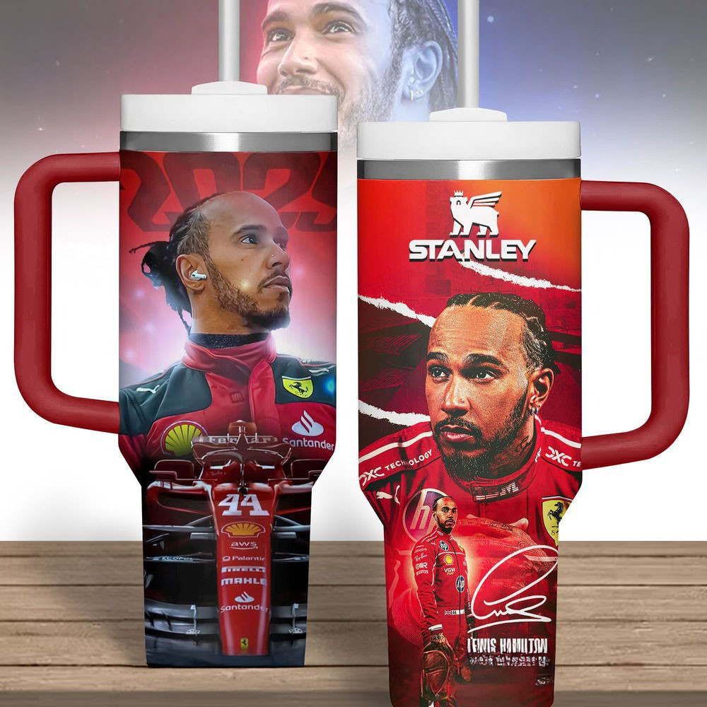 Lewis Hamilton Ferrari 2025 Tumbler Sentimental Father's Day Gifts-1