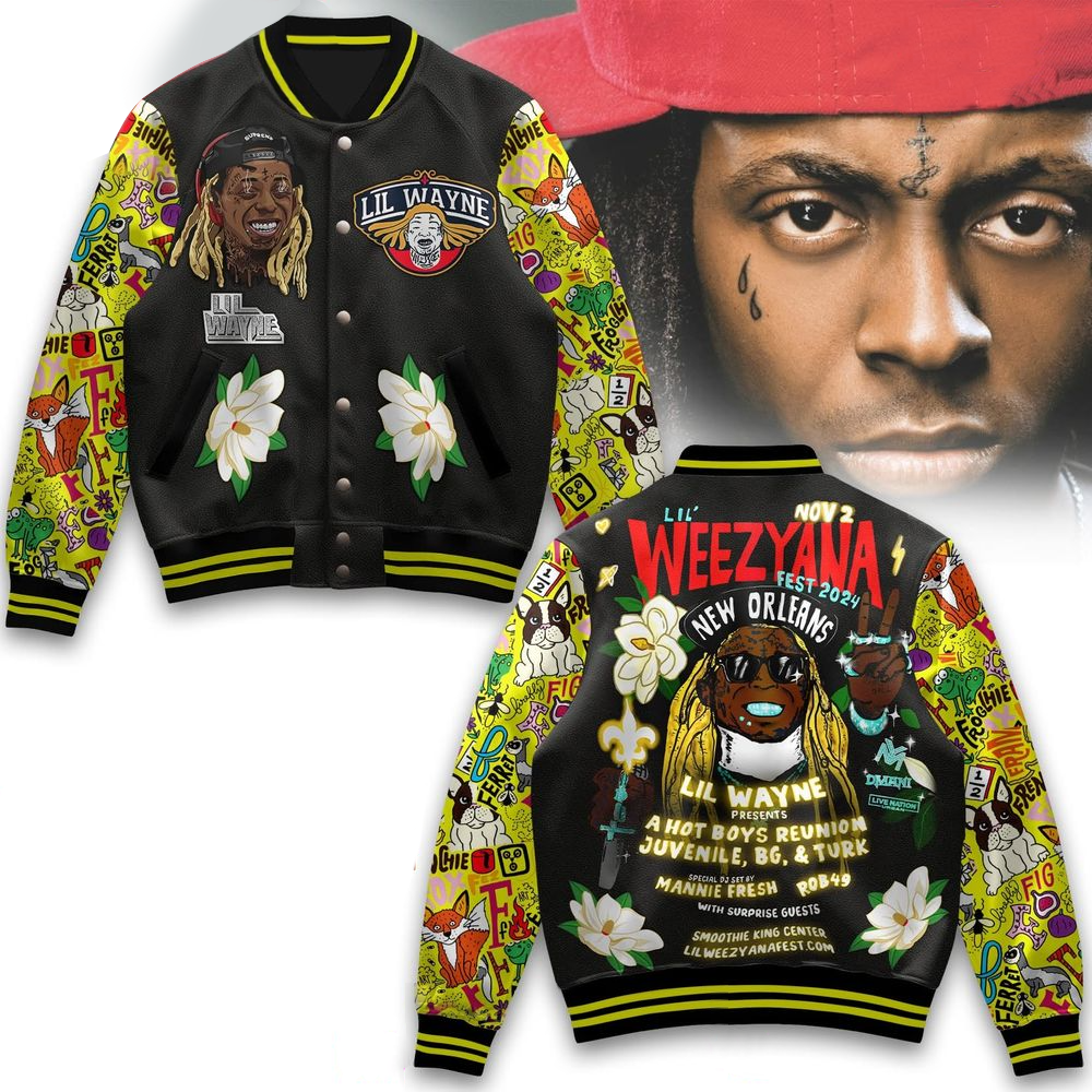 Lil Wayne Weezyana Varsity Jacket Lil Wayne Merch Father's Day Gifts For Husband-1