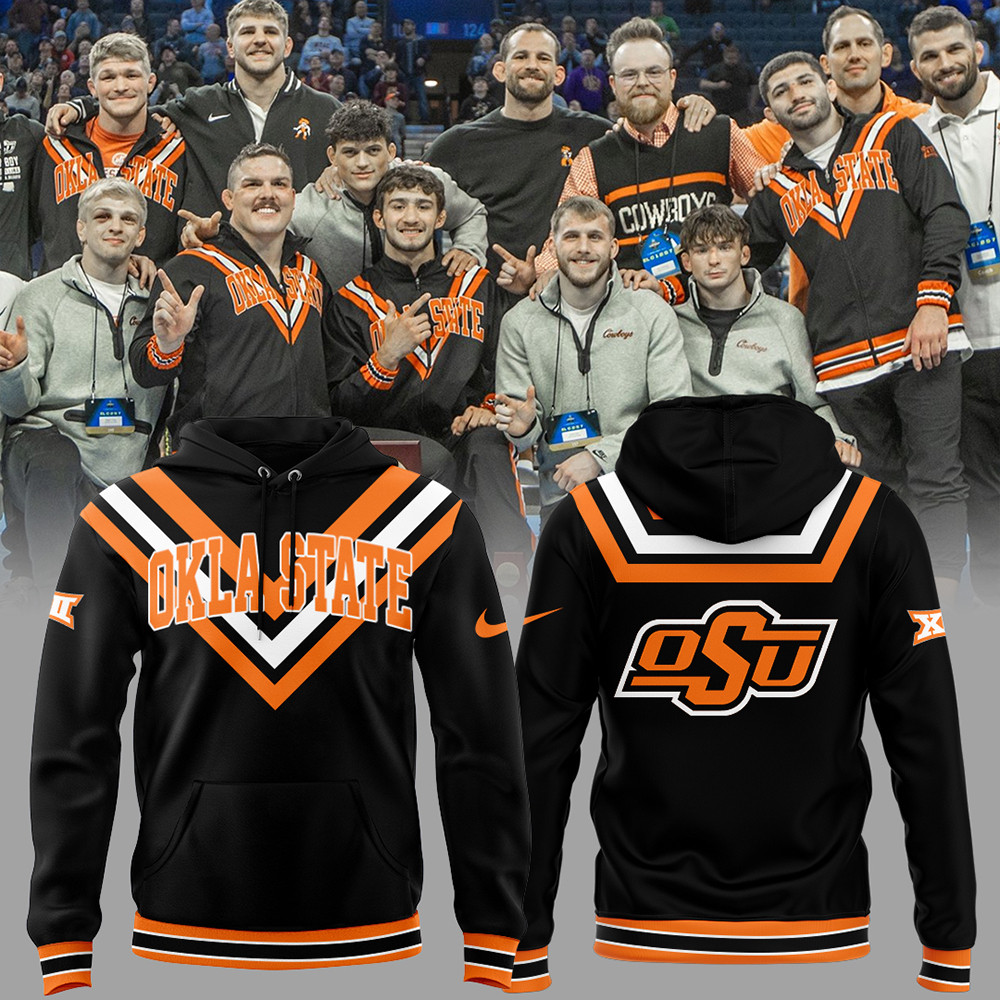 Limited Edition OSU Cowboy Wrestling Black Hoodie-1