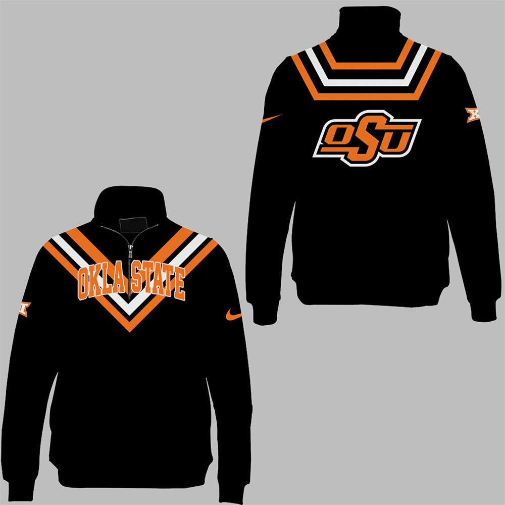 Limited Edition OSU Stilly Boys Gray Pullover Quarter Zip-1
