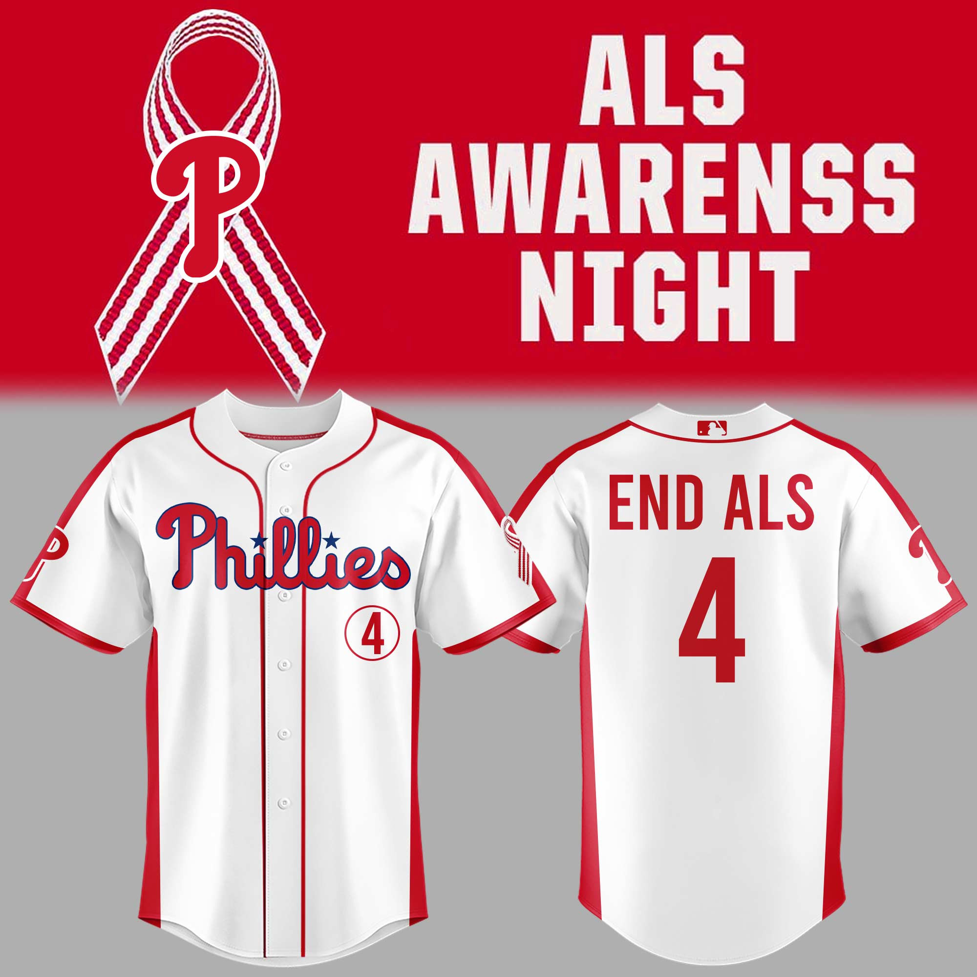Limited Edition Phillies X Als Awarenss Night 2025 Jersey Football Themed Gifts-1