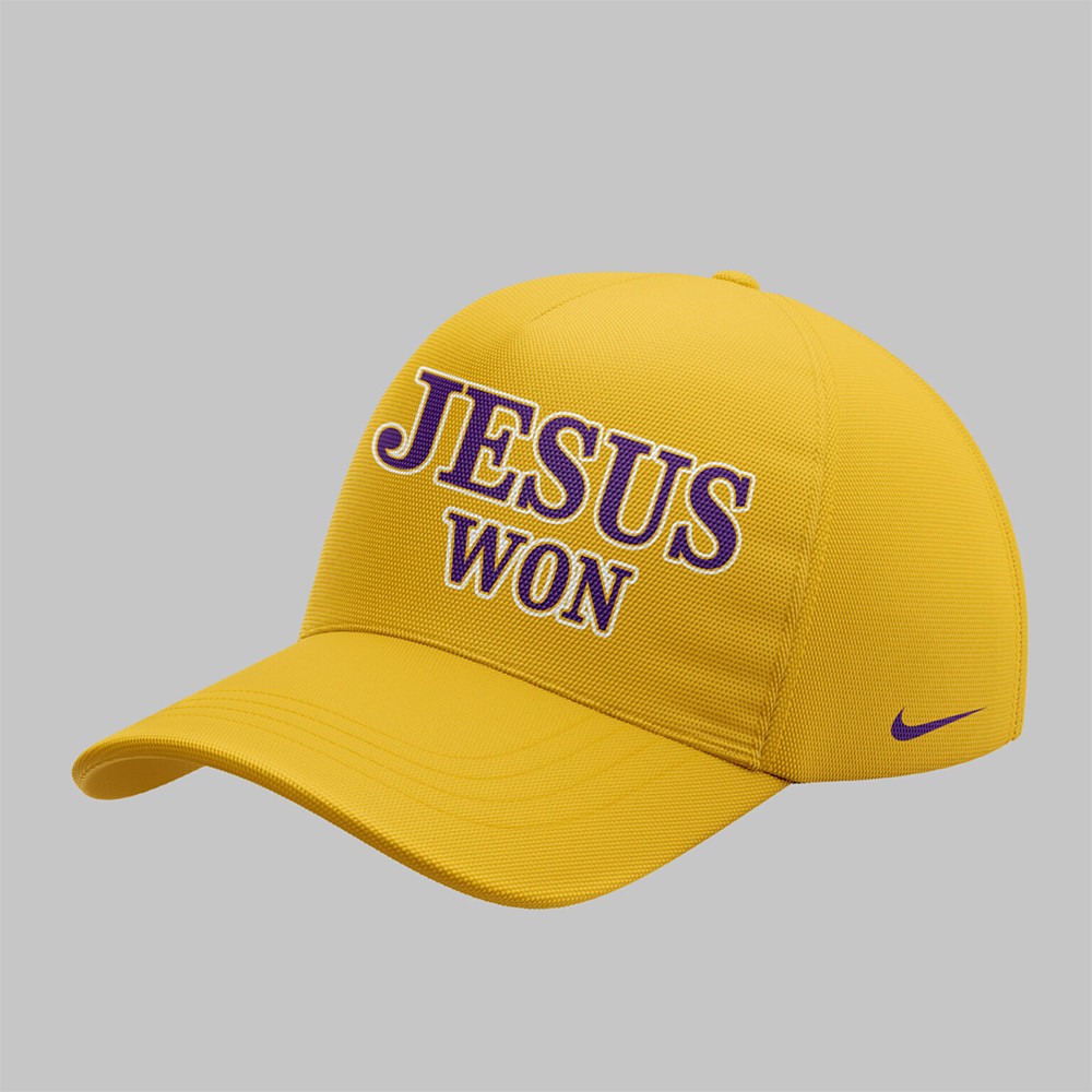 Limited Edition Tigers JESUS WON Yellow Hat-1