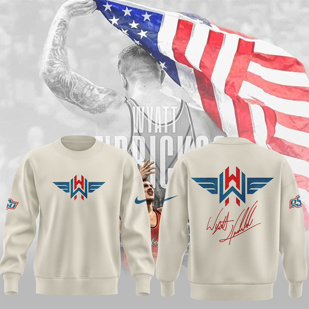 Limited Edition Wyatt Hendrickson New White Sweatshirt-1