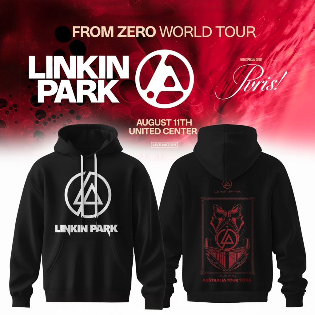 Linkin Park Australia Tour 2026 Hoodie Linkin Park Merch Gifts For Rock Fans-1