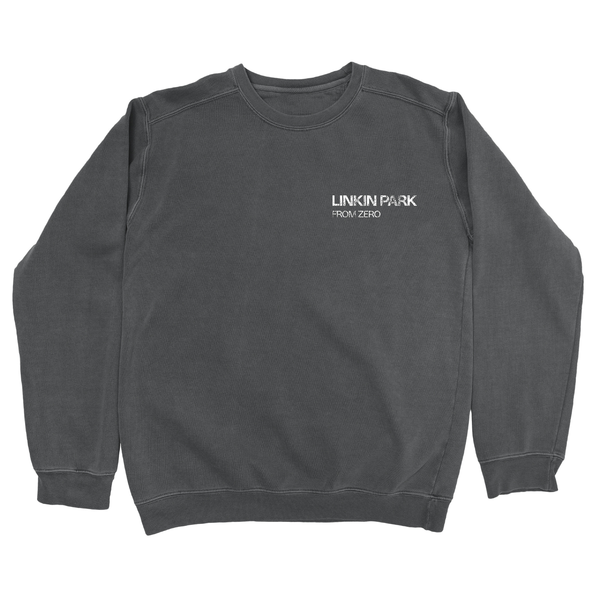 Linkin Park From Zero Distressed Crewneck Logo Washed Graphite Best Music Tour Merch Gift-1