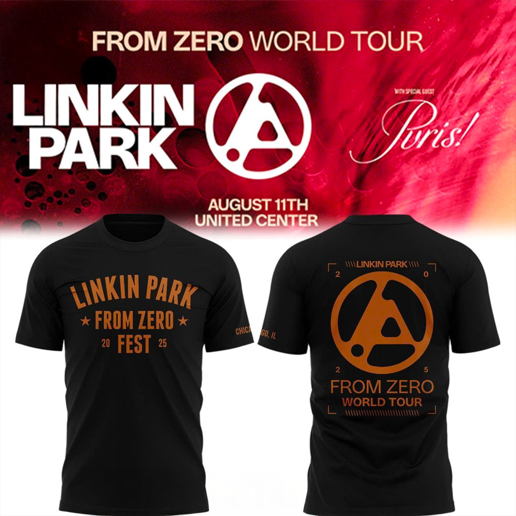 Linkin Park From Zero World Tour Chicago T Shirt-1