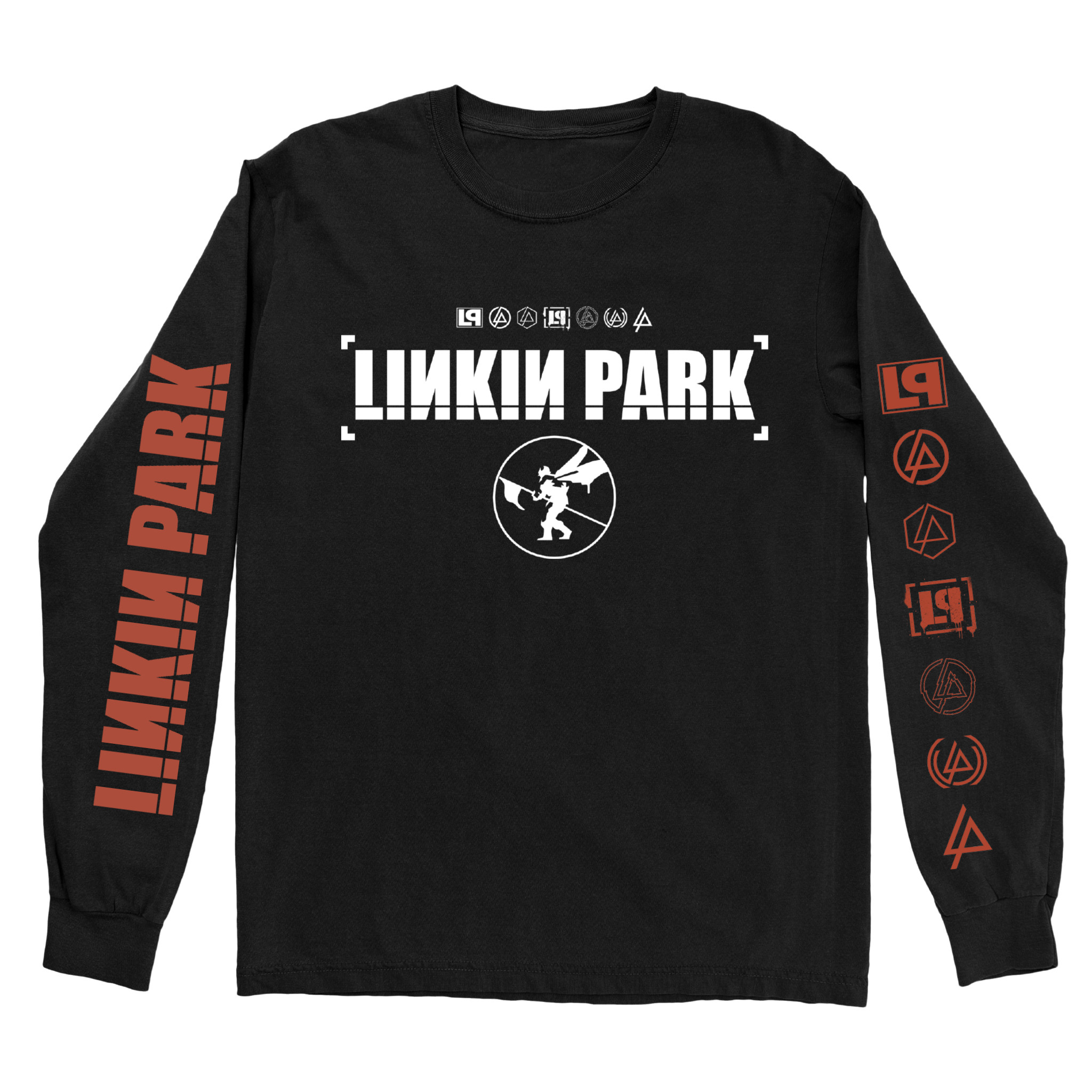 Linkin Park Icon Stacks Tee Shirt Long Sleeve Black Wonderful Music Tour Merch Gift-1