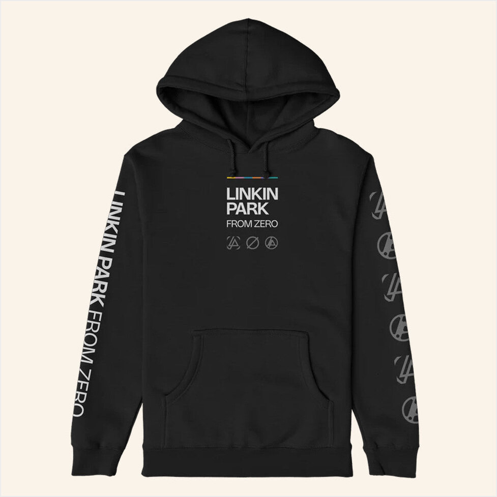 Linkin Park Merch From Zero 2025 Tour Radiate Black Hoodie Best Gifts For Fans Gifts For Him-1