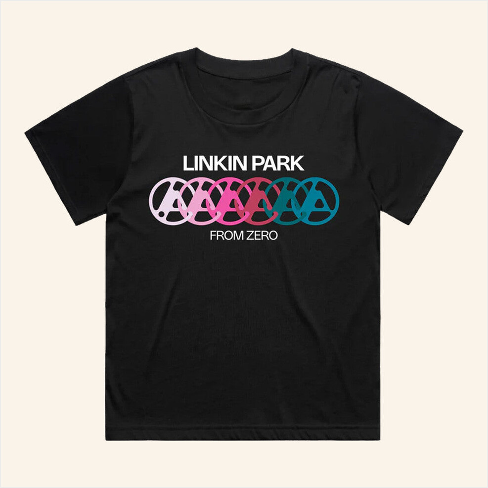 Linkin Park Merch From Zero 2025 Tour Six Members Black T-Shirt Presents For Music Lovers-1