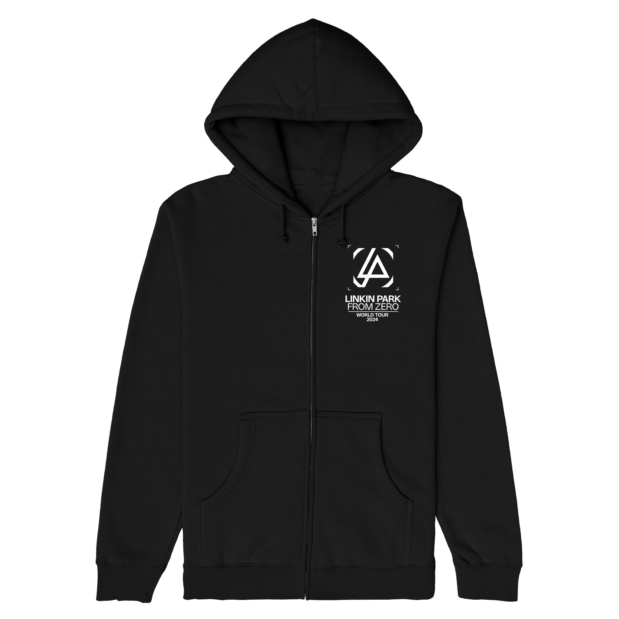 Linkin Park Tour From Zero Black Tour Zip Hoodie Best Rock Band Merch Gift-1