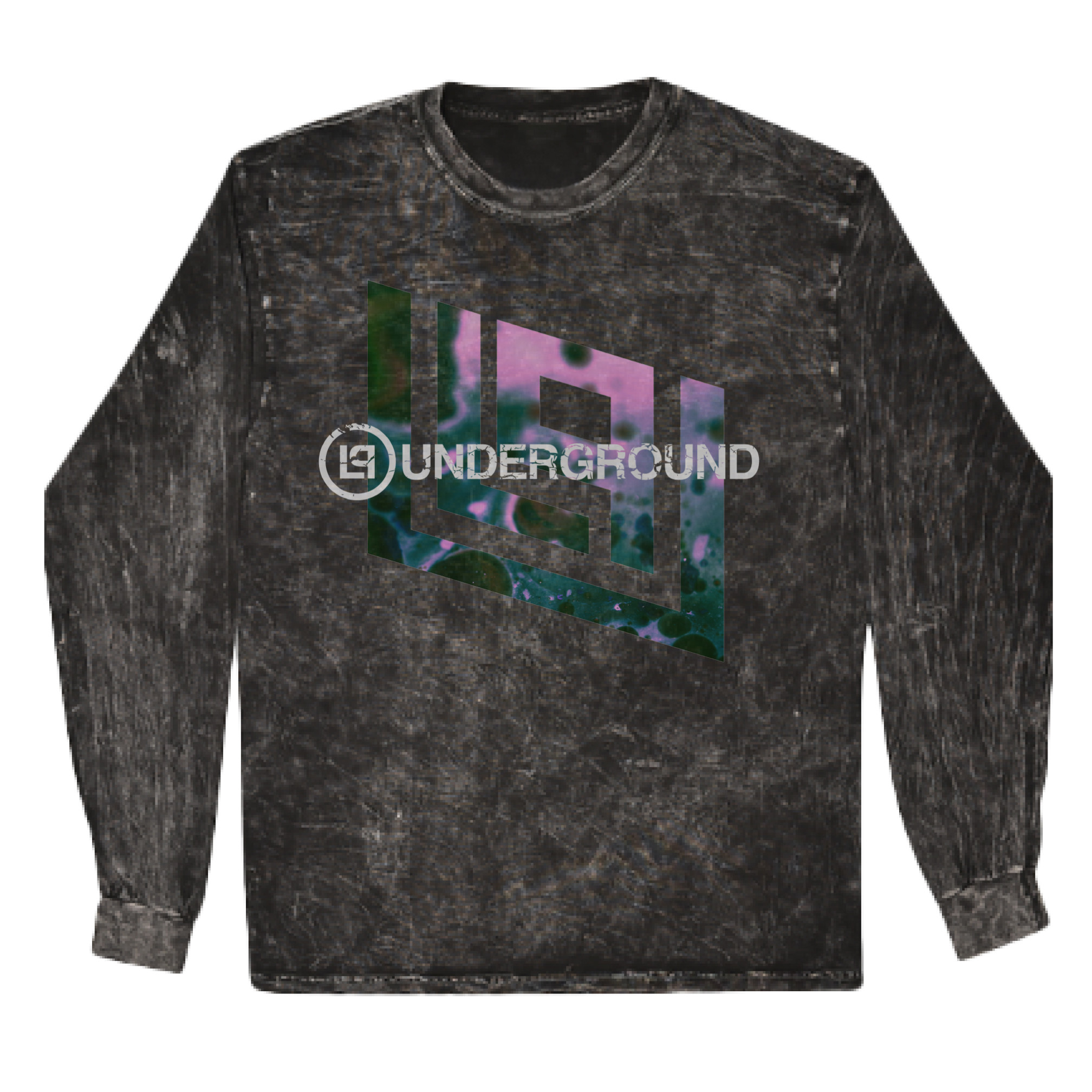 Linkin Park Tour Merch Lp Underground Photo Mineral Wash Long Sleeve Cool Music Fan Apparel-1