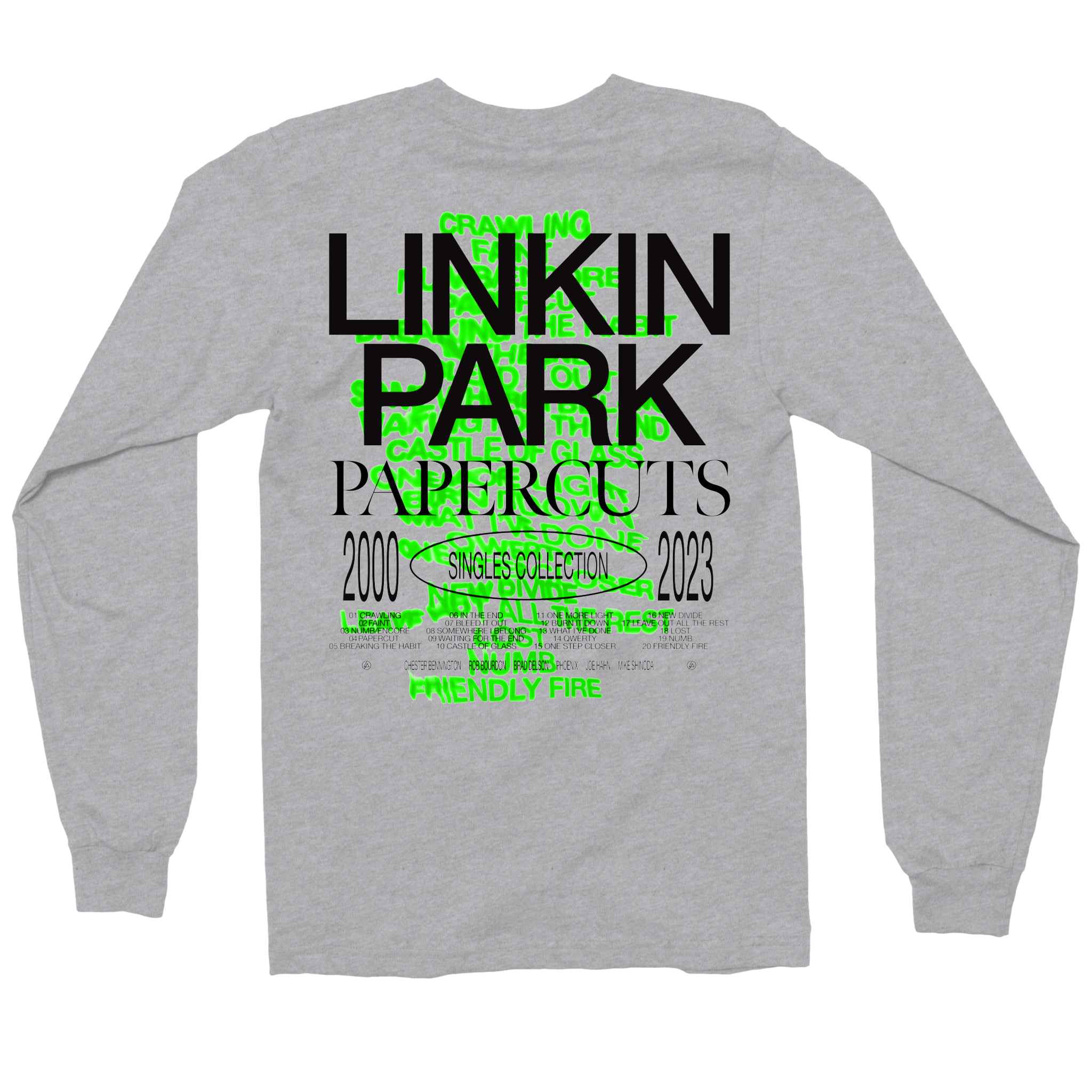 Linkin Park Tour Merch Pprcts Heather Grey Long Sleeve Tee Best Gift For Music Lovers-1