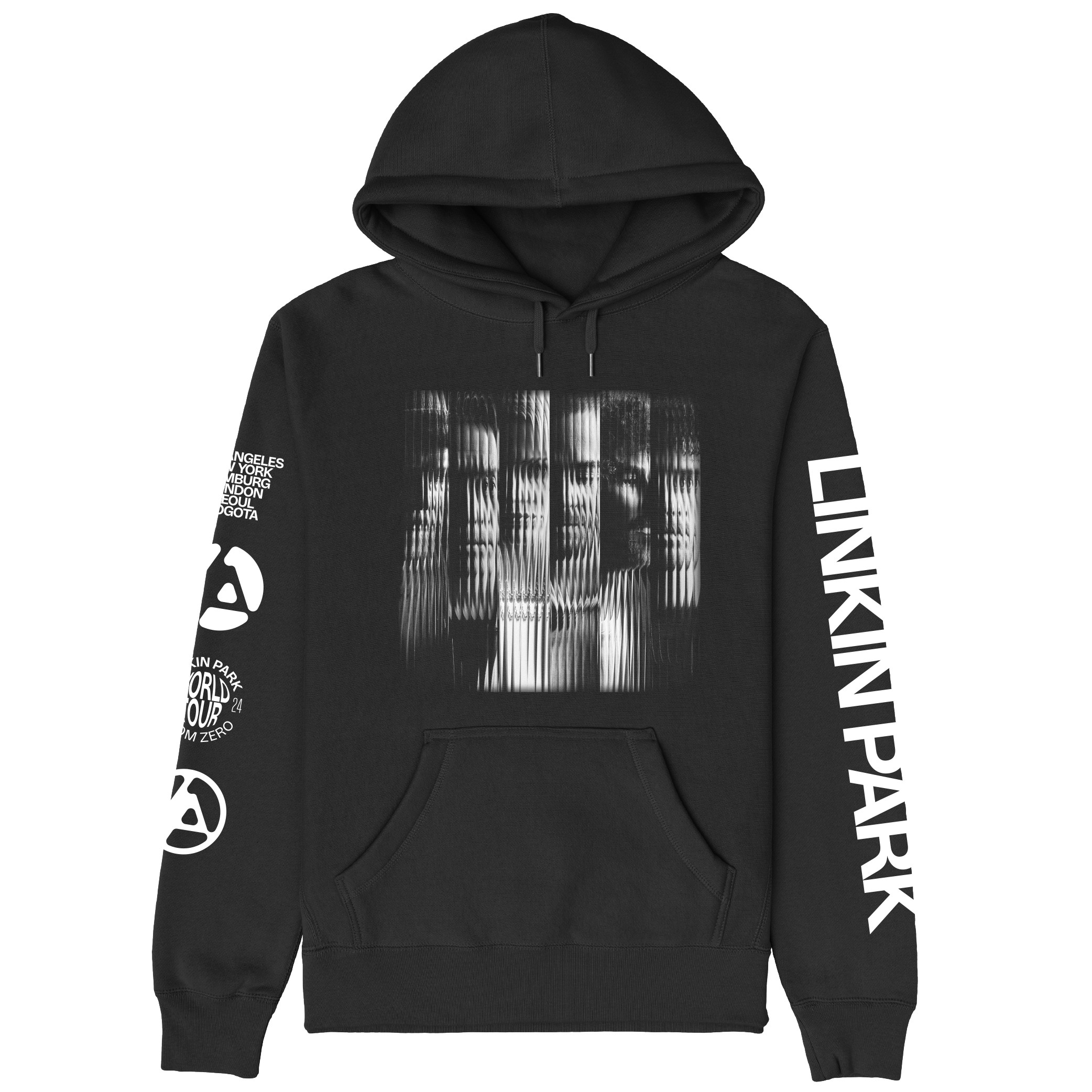 Linkin Park Tour Merch Zero 2024 Black Tour Pullover Hoodie Best Music Gift For Men Woman-1