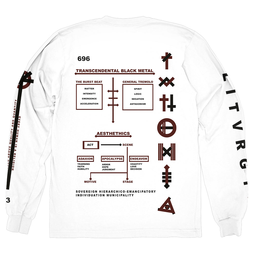 Liturgy Merch Haqq White Long Sleeve Shirt Liturgy Shirt Father's Day Gifts For Husband-1