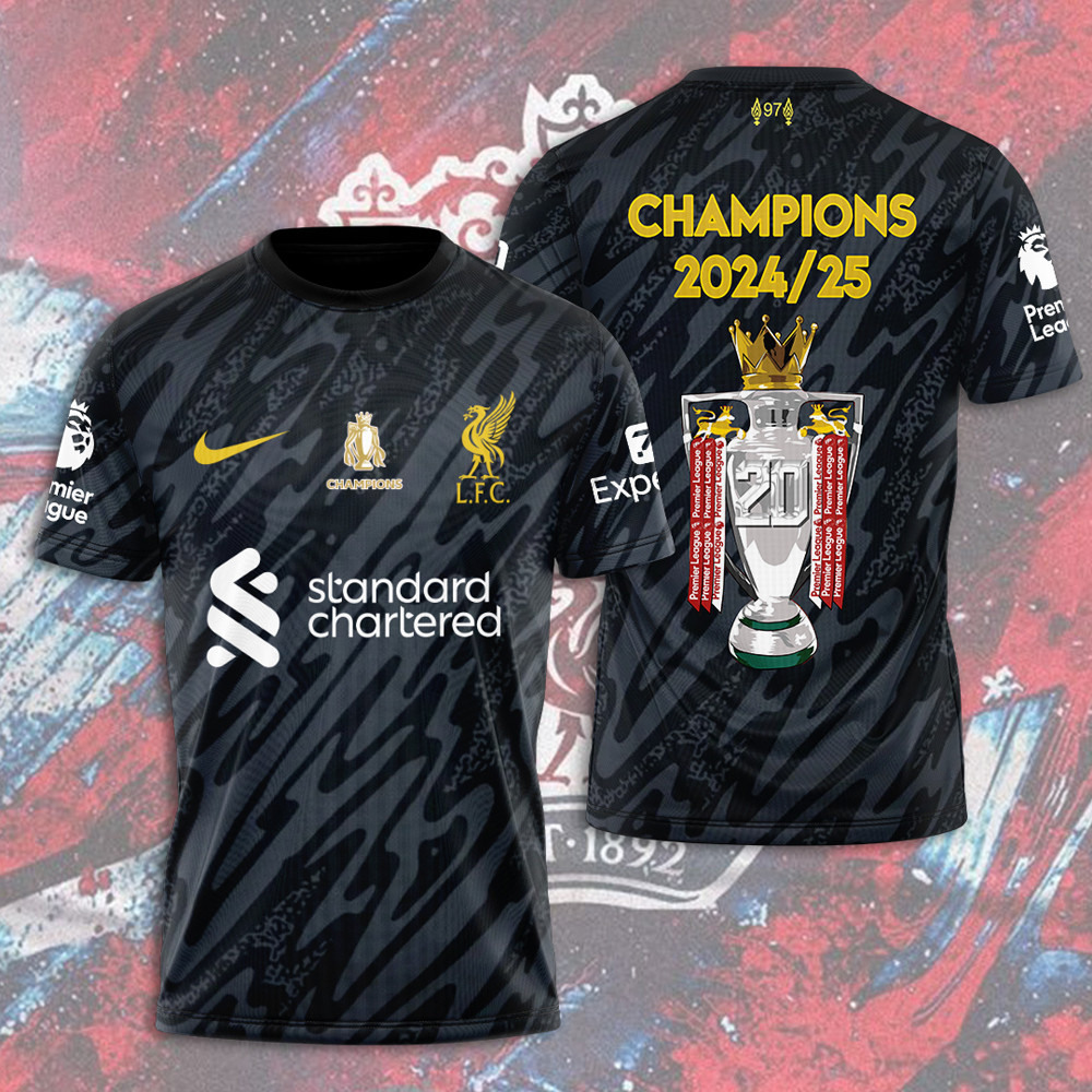 Liverpool F.C. Stadium Goalkeeper Champions 2024 25 Shirt Gifts For Football Fan-1