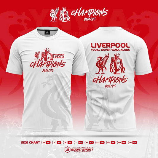 Liverpool FC Champions 3D T-Shirt Presents For Football Lovers-1