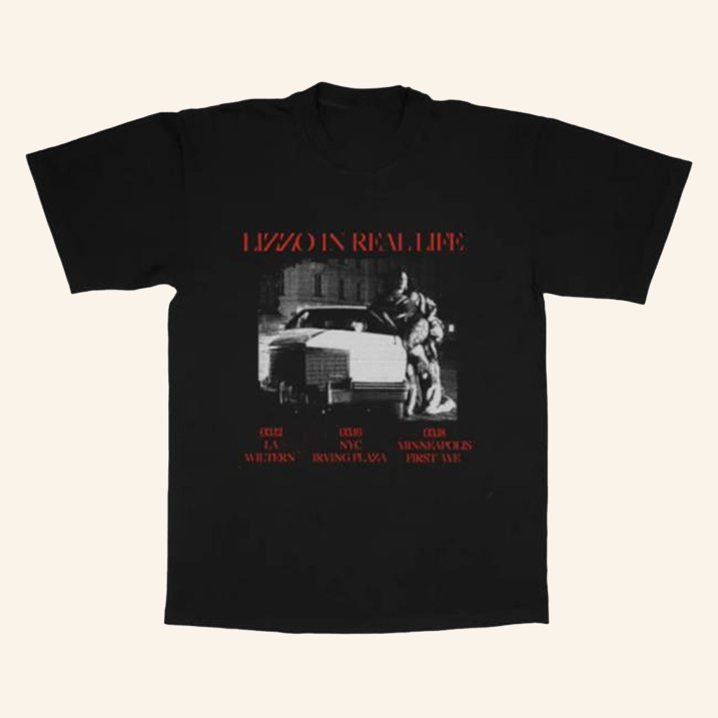 Lizzo Merch Lizzo In Real Life Event T-Shirt Best Gifts For Music Lovers-1