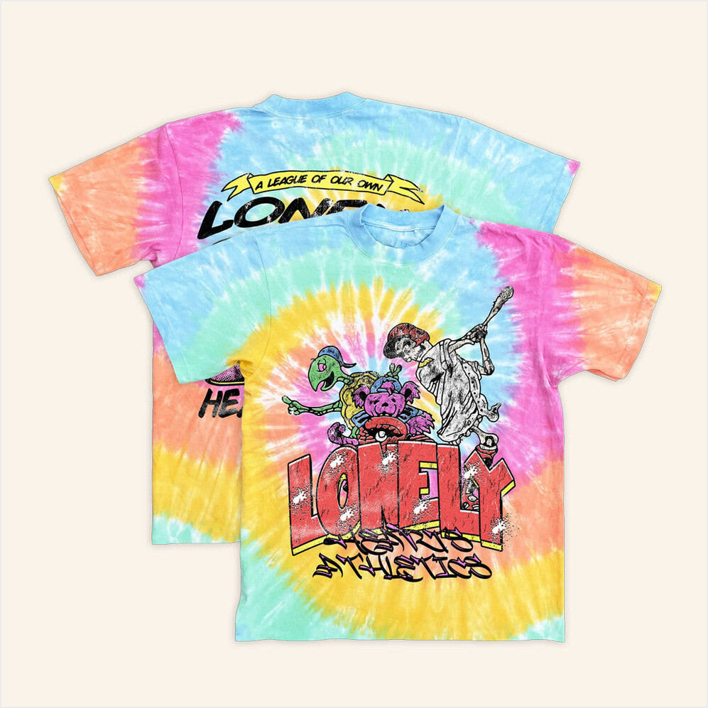 Lonely Hearts Club Merch A League Of Our Own Tie Dye T-Shirt Gifts For Friends Gifts For Sister-1