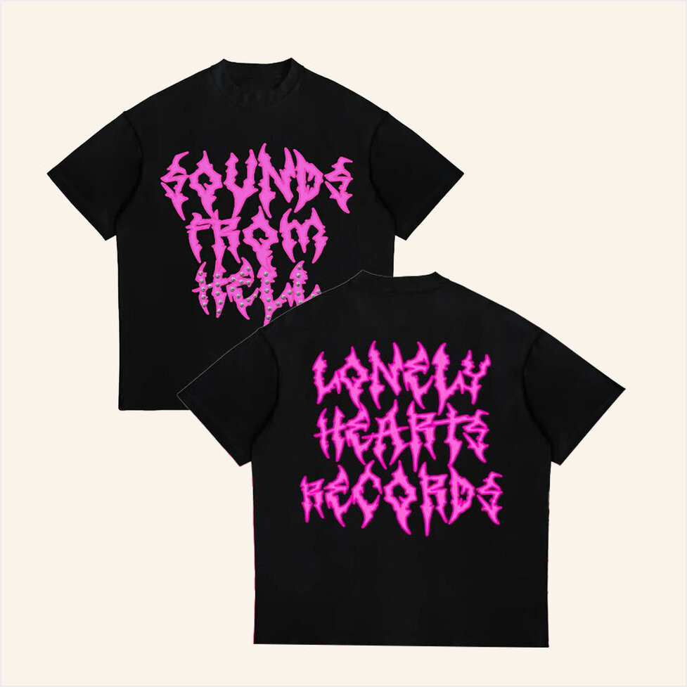 Lonely Hearts Club Merch Sounds From Hell T-Shirt Birthday Gifts For Daughter Gifts For Besties-1