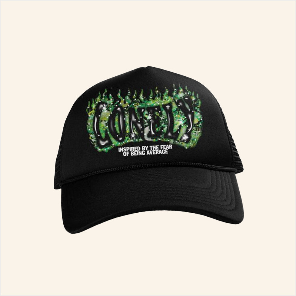 Lonely Hearts Club Merch The Fear Of Being Average Trucker Hat Gifts For Dad Gifts For BFF-1