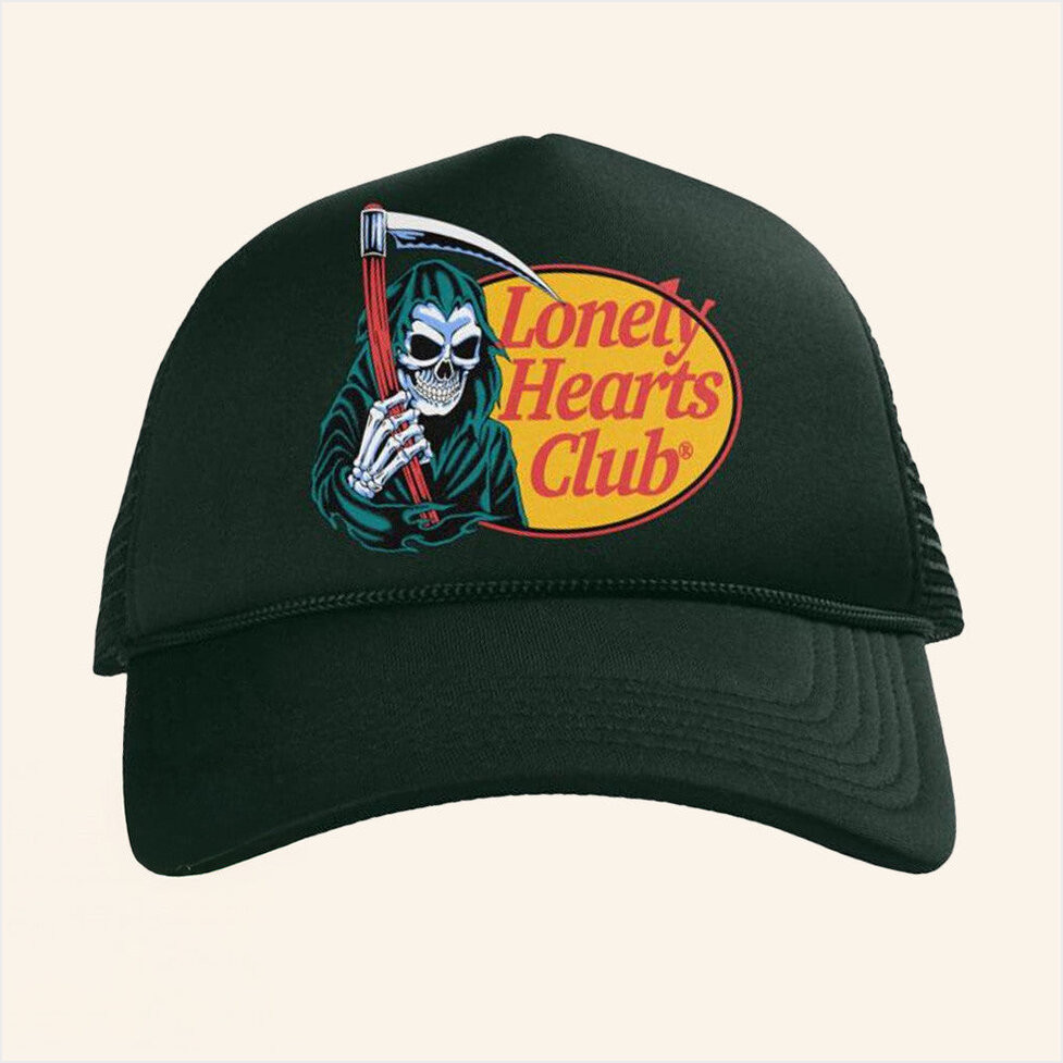 Lonely Hearts Club Merch The Reaper Trucker Hat Best Birthday Gifts For Him Gifts For Friends-1
