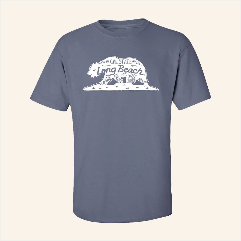 Long Beach State Merch Of The Month Bear T-Shirt Best Gifts For Husband Birthday Gifts For Fans-1