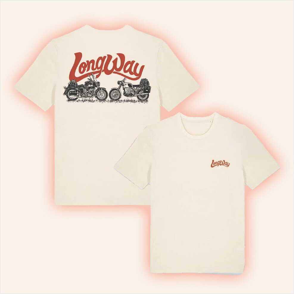 Long Way Merch Long Way Duo Bike T-Shirt Birthday Gifts For Besties Gifts For Sister Christmas Presents-1