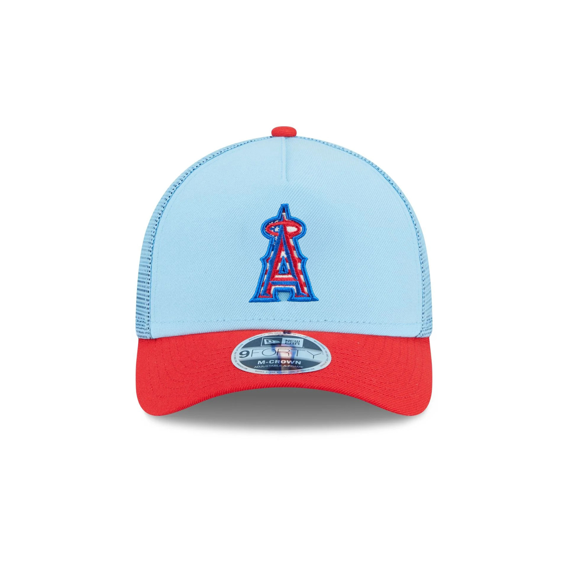 Los Angeles Angels 4th Of July Hat 2025 MLB Independence Day Merch Trucker Hat Husband Gifts-1