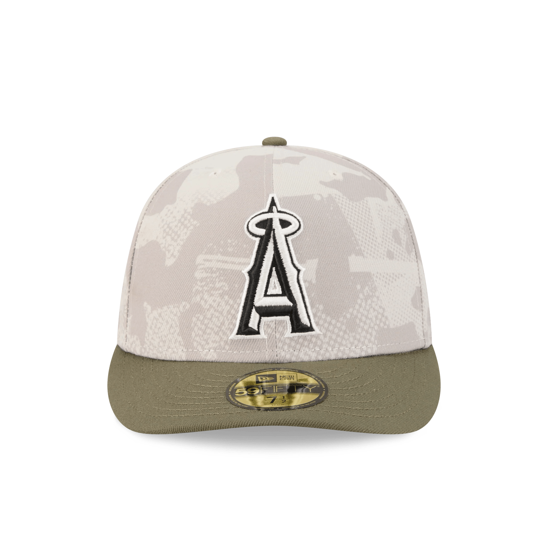 Los Angeles Angels Camo Hat MLB Armed Forces Day 2025 Hat Merch Meaningful Father's Day Gifts-1