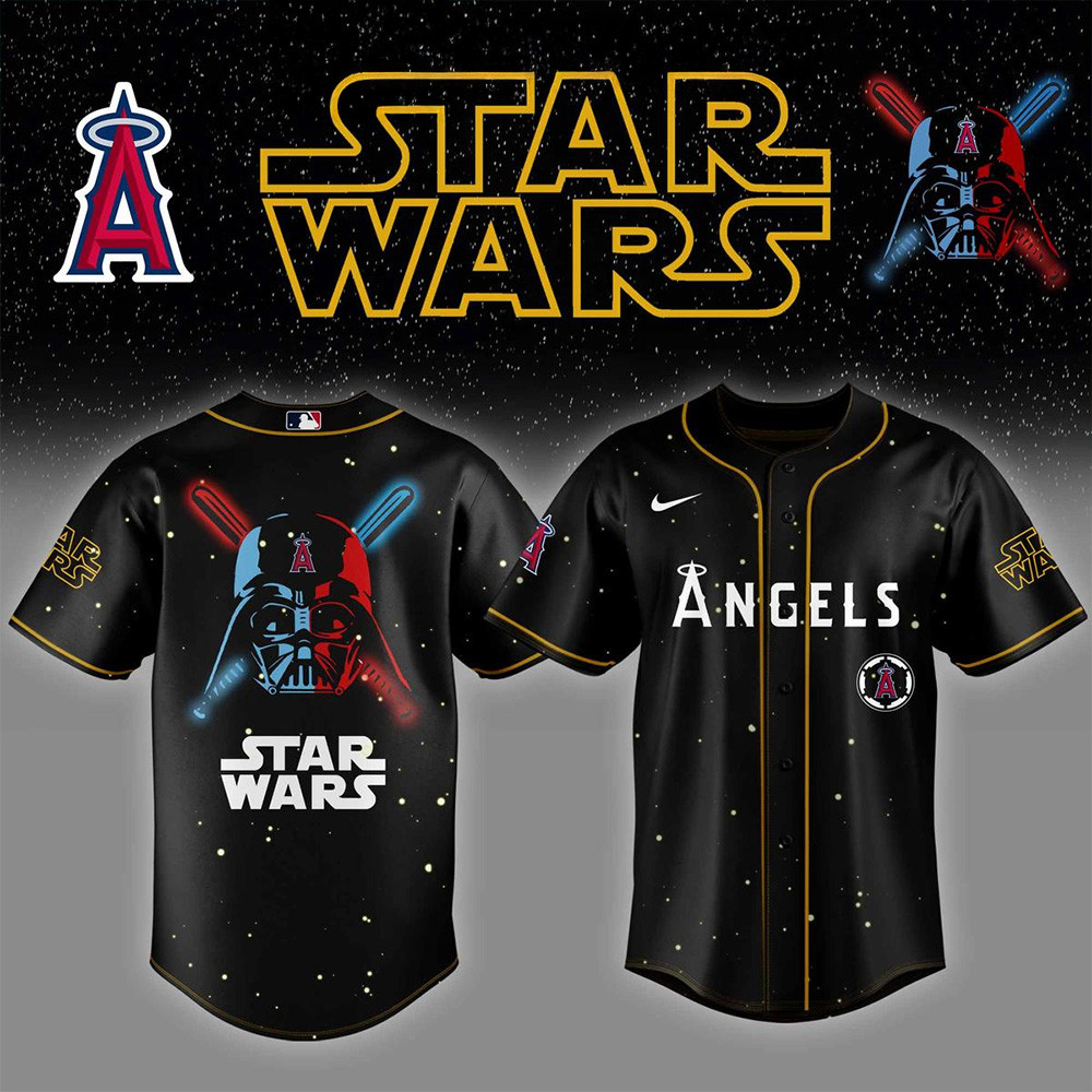 Los Angeles Angels MLB x Star Wars 2025 Baseball Jersey Los Angeles Angels Merch For Fans-1