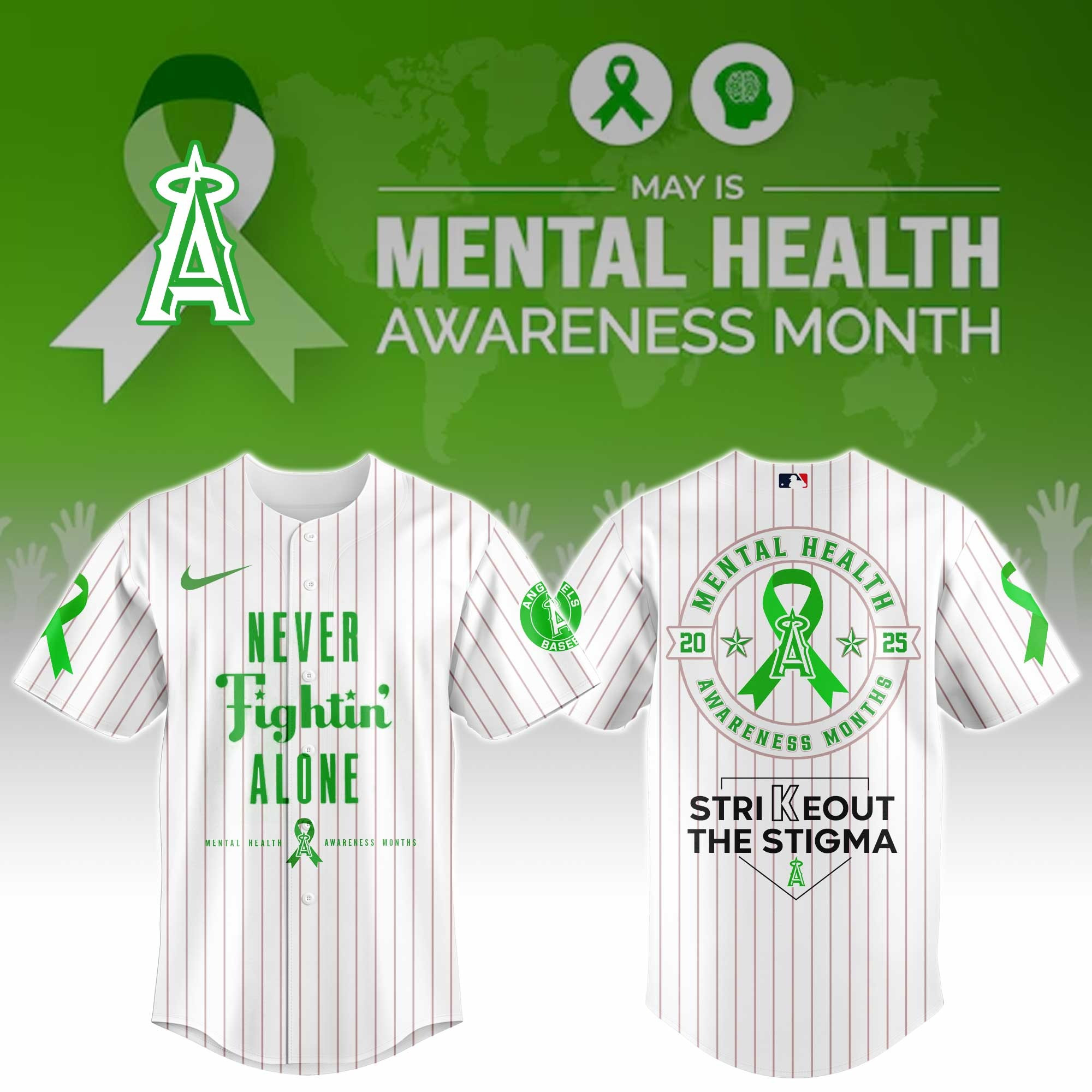 Los Angeles Angels Special Mental Health Awareness Week 2025 Jersey Los Angeles Angels Merch-1