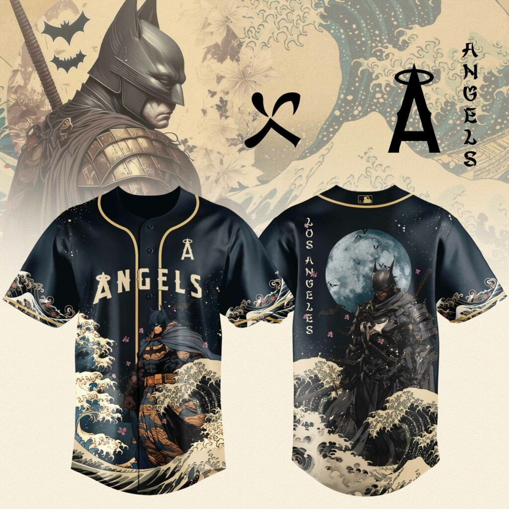 Los Angeles Angels X Batman Night Limited Edition Jersey 2025-1